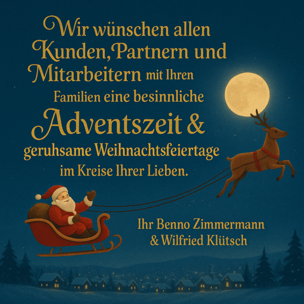 Weihnachtsmann auf Schlitten 3
